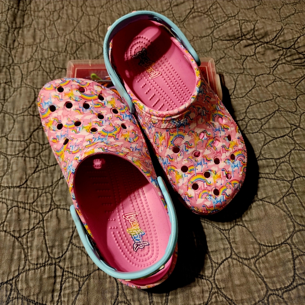 Lisa Frank Unicorn Croc's Classic Clog Kids size J4